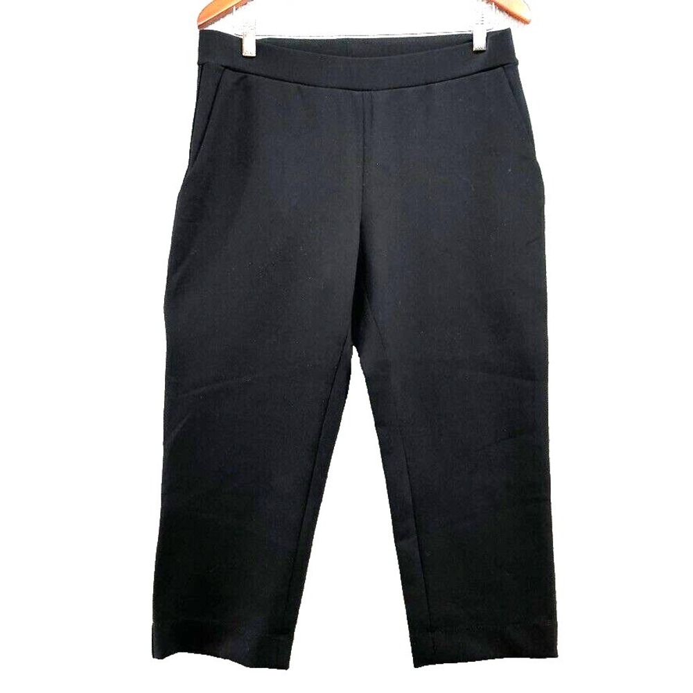 Marie Saint Pierre‎ Cropped Dress Pants Womens 3 Medium Black Office Comfort